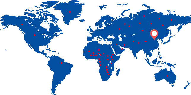中國液壓缸出口世界各地分布圖